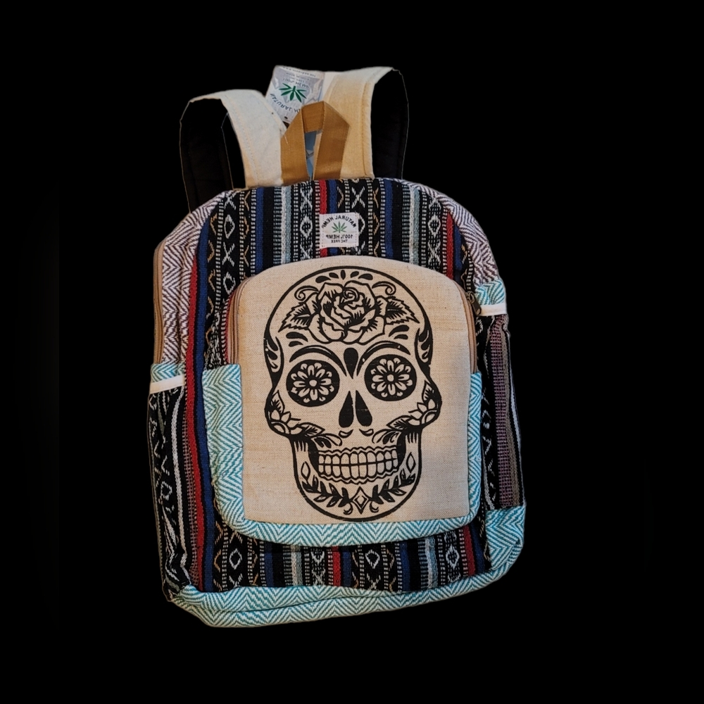 2026 Himalaya Hemp Backpack Small Backpack Hippie Backpack